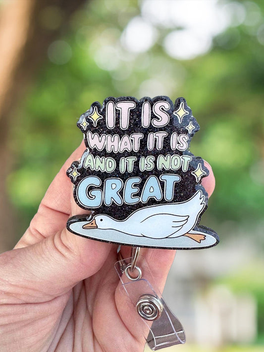 Not great goose retractable badge reel