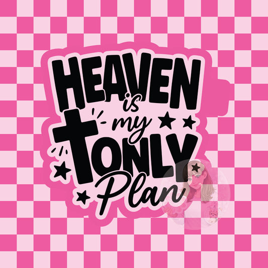 Heaven is my only plan silicone freshie mold