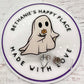 Vintage ghost badge reel