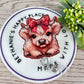 Baby highland cow retractable badge reel