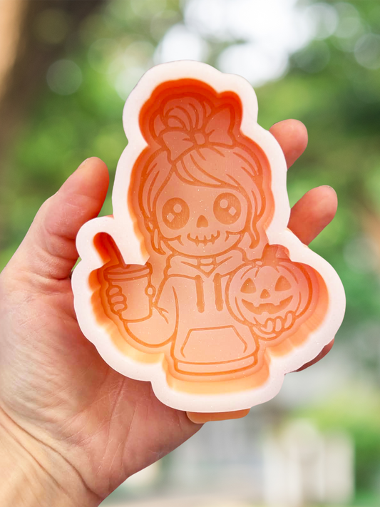 Skelly girl mold - READY TO SHIP