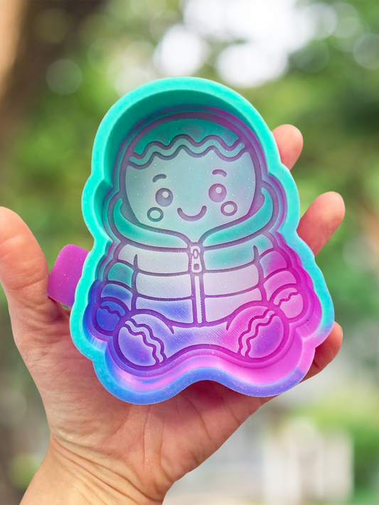 Gingerbread man puffer jacket mold - READY TO SHIP