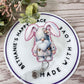 Easter gnome acrylic badge reel