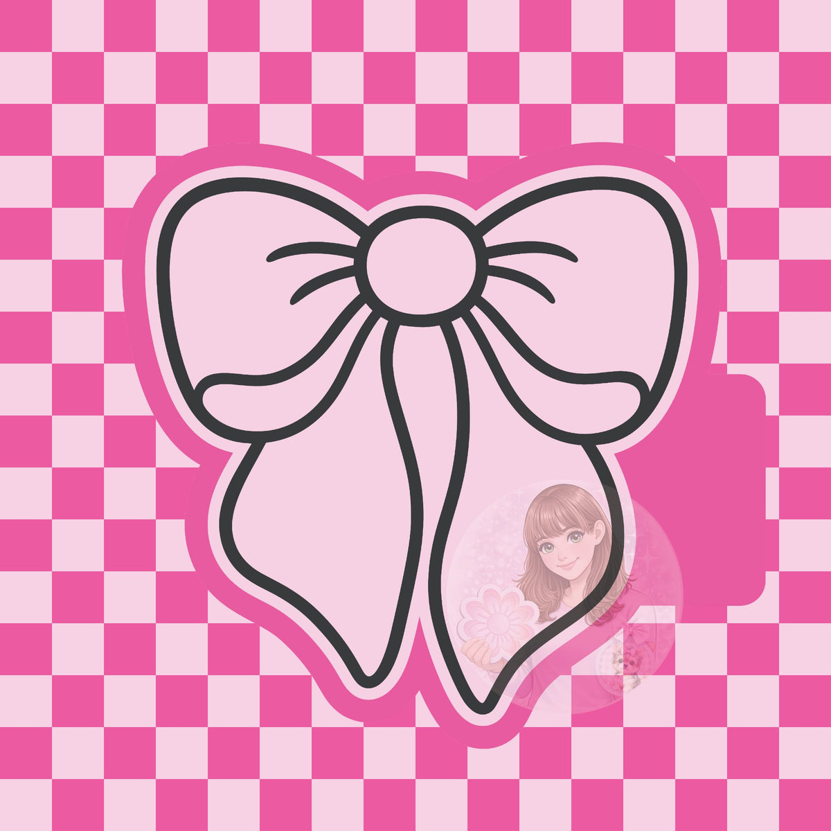 Cute bow silicone freshie mold