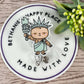 Liberty sloth retractable badge reel