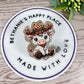 Cowboy cow retractable badge reel