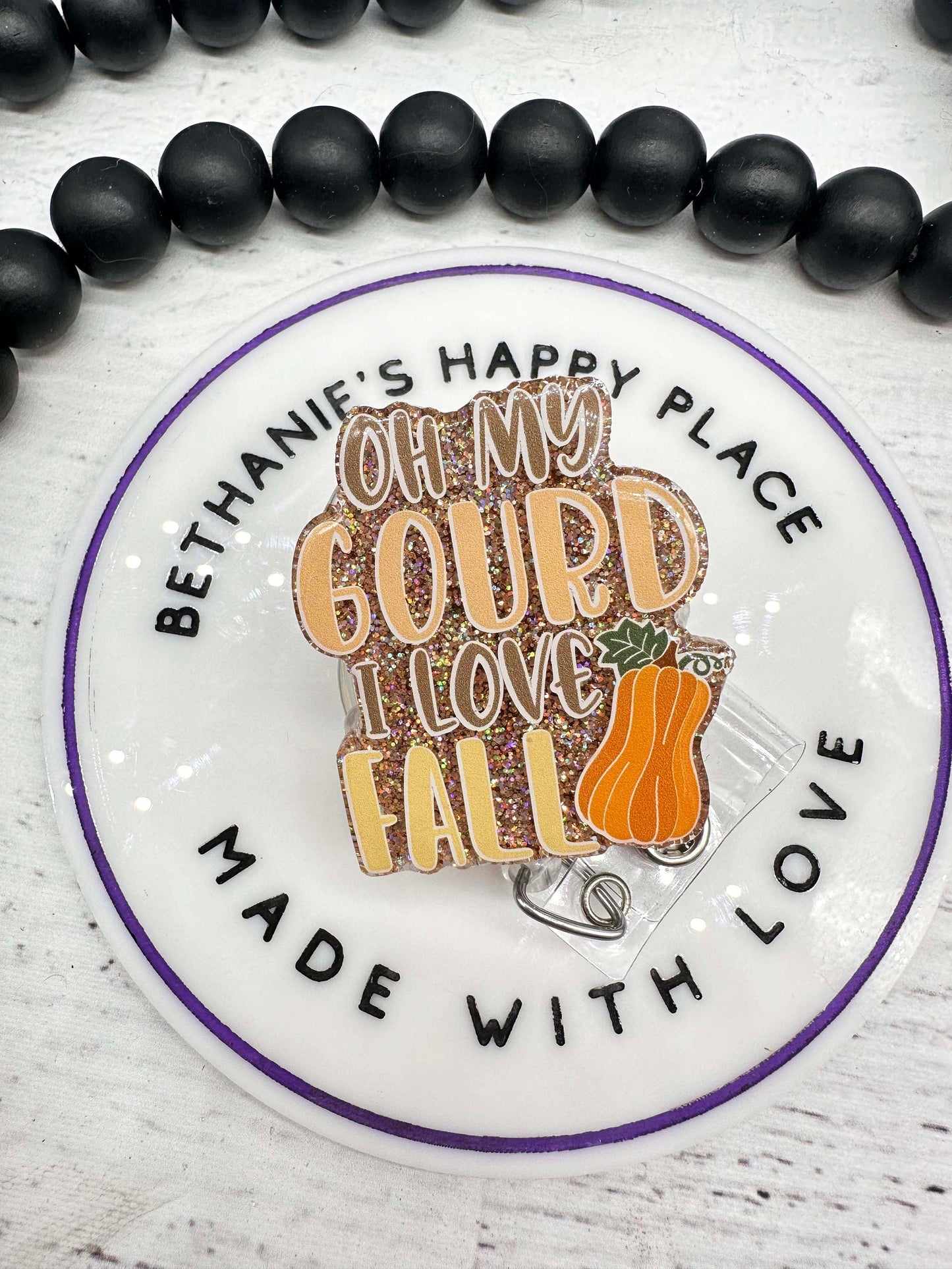Oh my gourd it's Fall retractable badge reel