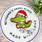 Christmas gator retractable badge reel