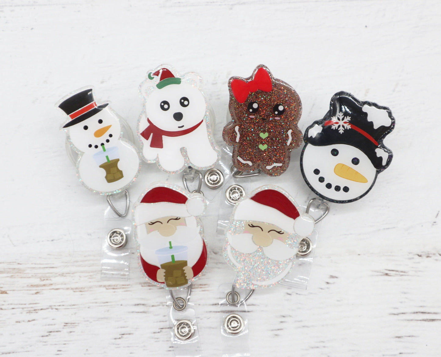 Christmas badge reel