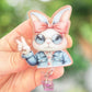 Peace bunny retractable badge reel