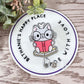 Reading cat retractable badge reel