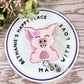 Happy pig retractable badge reel