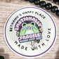 Emotionally fragile frog retractable badge reel