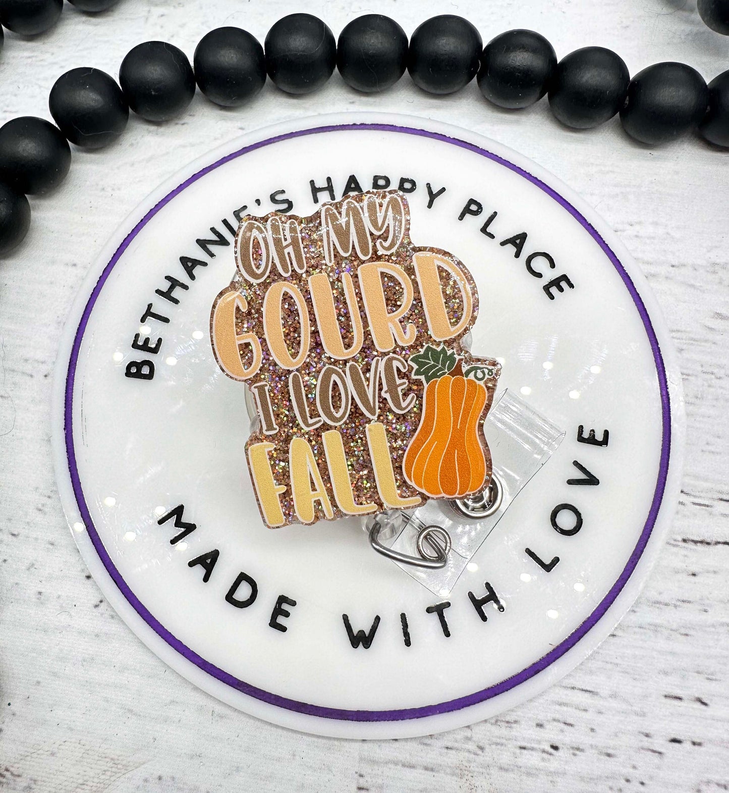 Oh my gourd it's Fall retractable badge reel