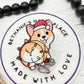 Christmas corgi badge reel