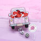 Valentine's Day truck badge reel