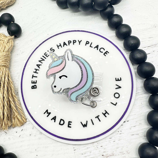 Unicorn badge holder