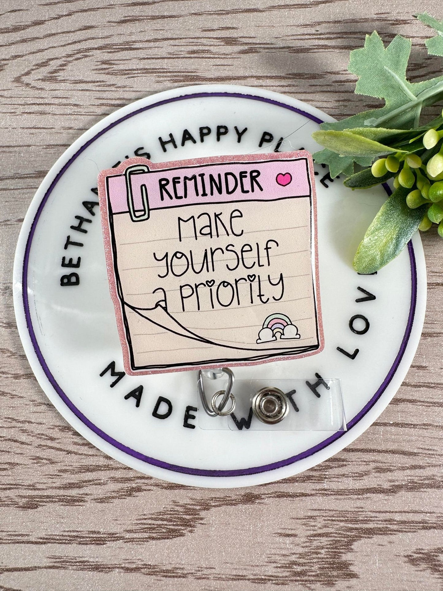 Make yourself a priority retractable badge reel