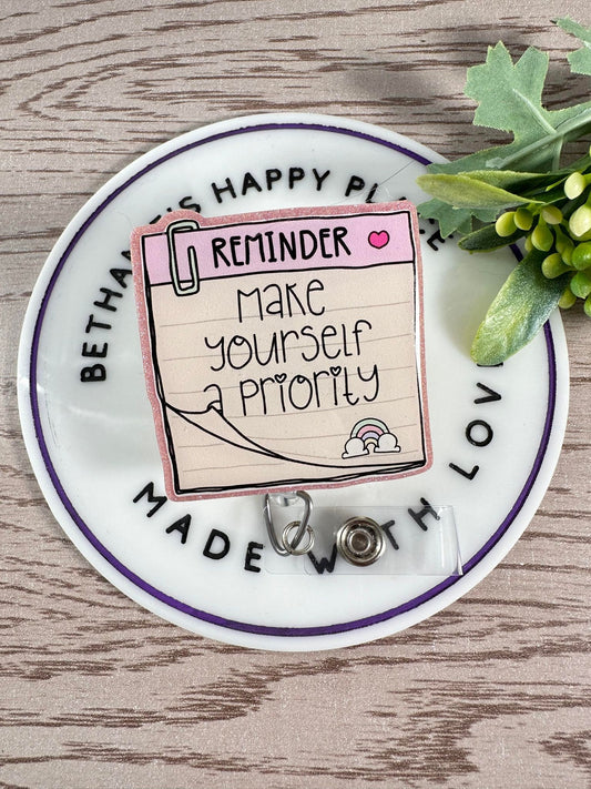 Make yourself a priority retractable badge reel