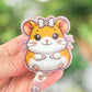 Chubby hamster retractable badge reel
