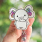 Elephant retractable badge reel
