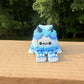 Blue yeti articulated 3D printed figurine