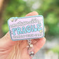 Emotionally fragile retractable badge reel