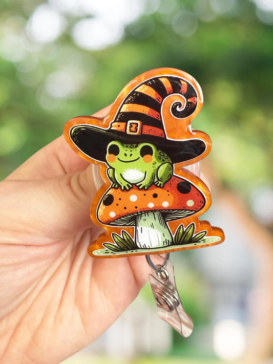 Halloween Frog Retractable Badge Reel