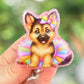 German Shepherd retractable badge reel