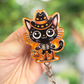 Halloween Black Cat Retractable Badge Reel