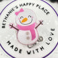 Snowman badge reel