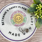 Mental health matters sunflower retractable badge reel
