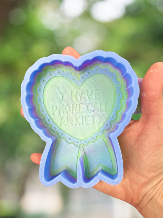 I have phone call anxiety mold - READY TO SHIP