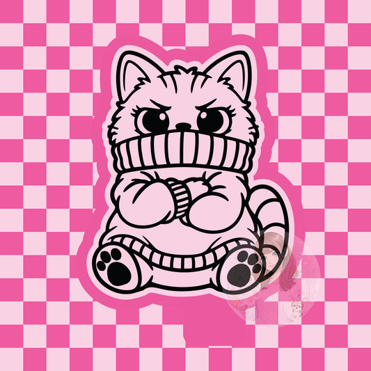 Angry sweater cat silicone freshie mold