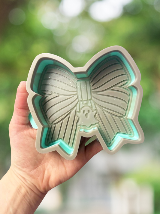 Striped ghost bow mold - READY TO SHIP