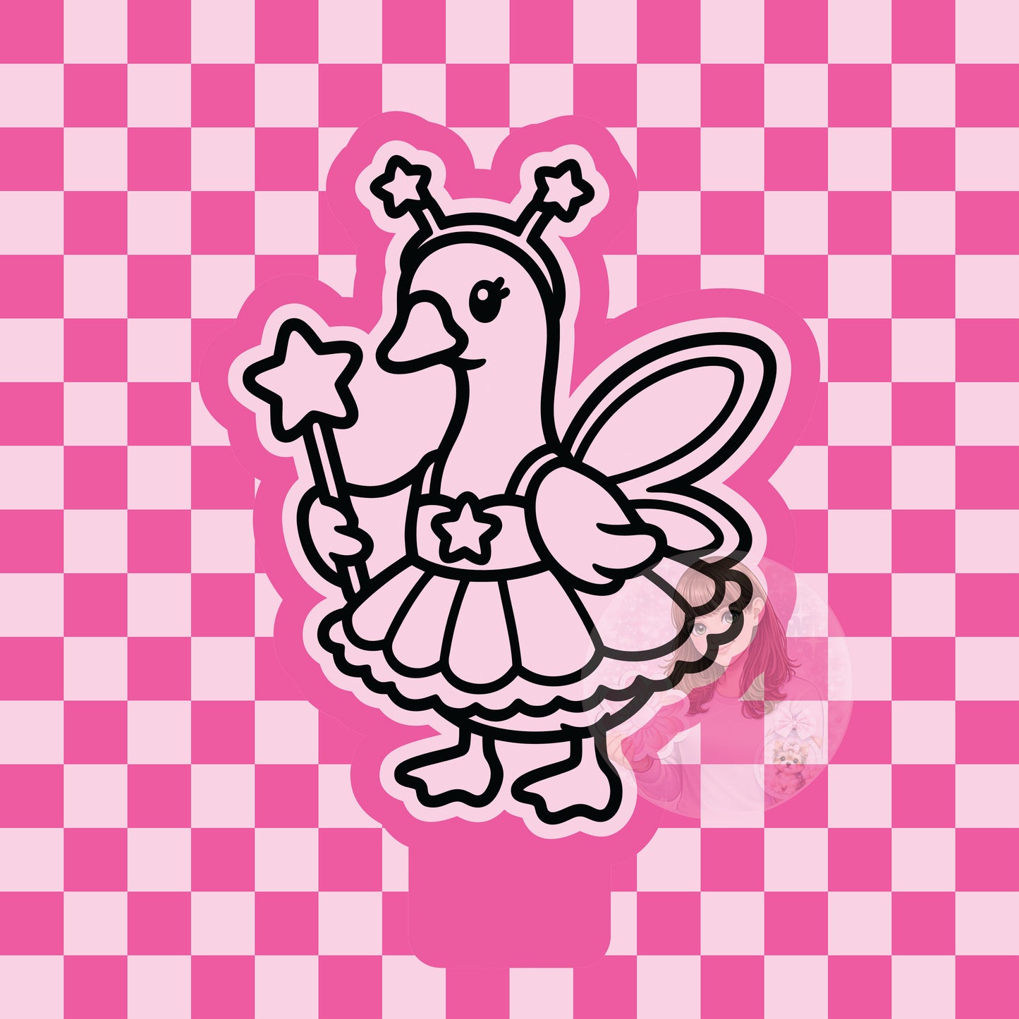 Goose fairy silicone freshie mold