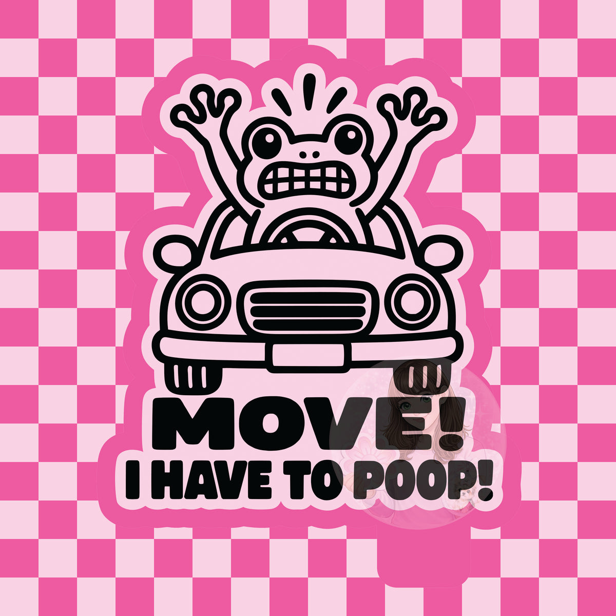 Move! I have to poop silicone freshie mold