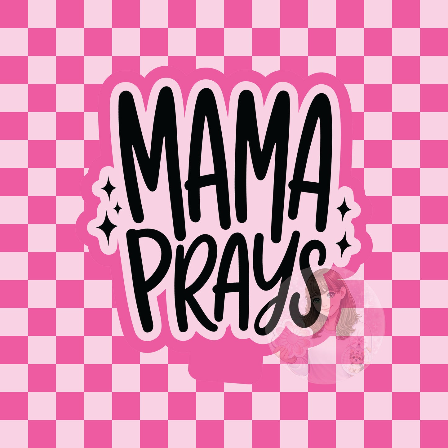 Mama prays silicone freshie mold