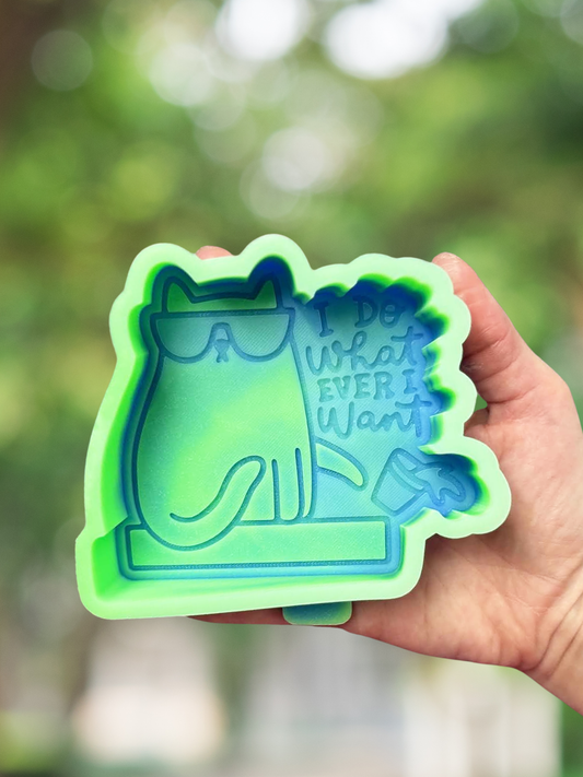 I do whatever I want mold - READY TO SHIP