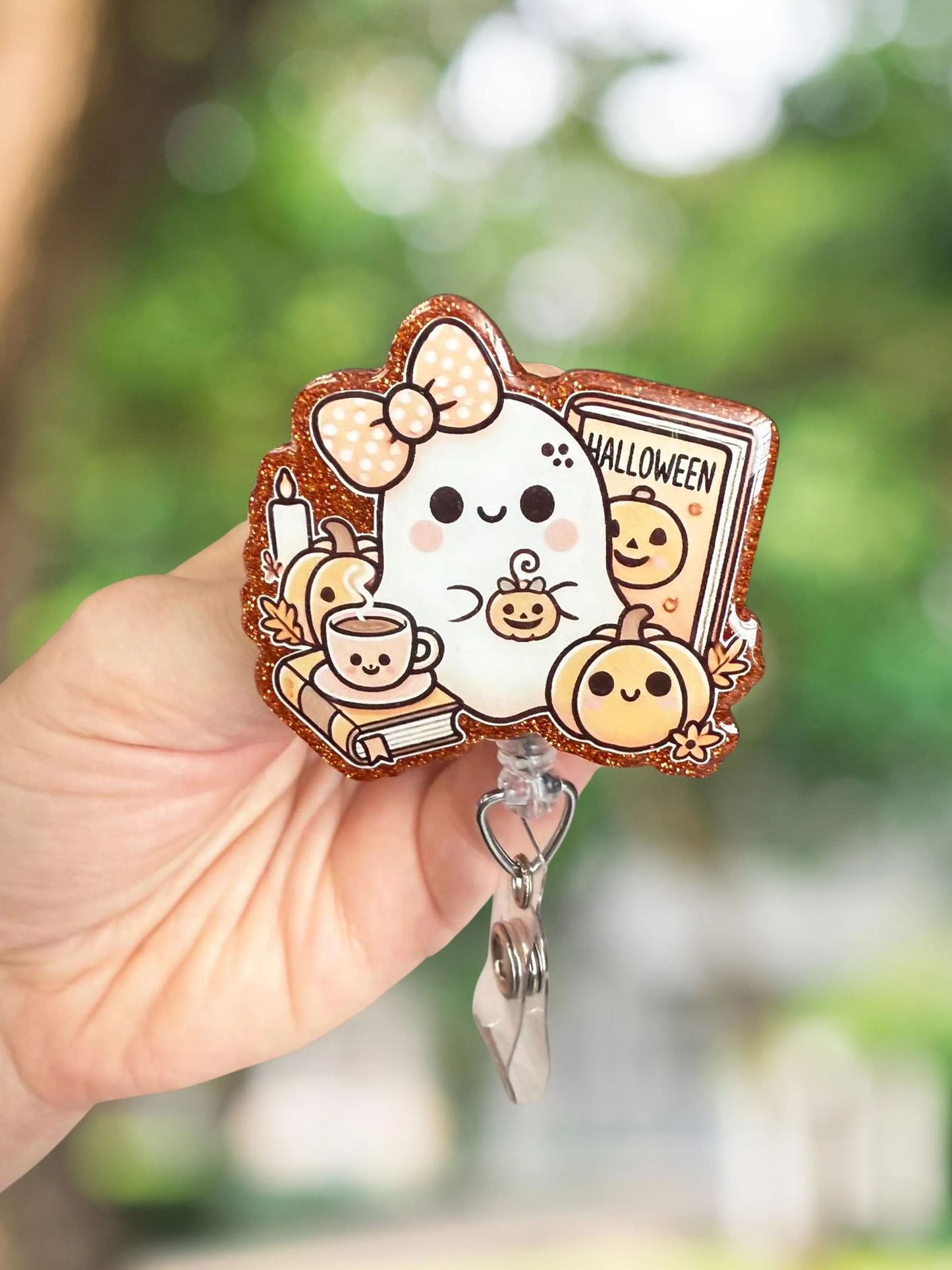 Fall Ghost Retractable Badge Reel