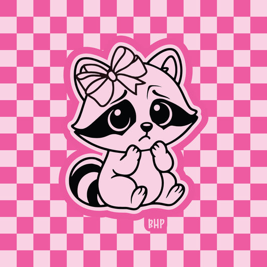 Sad raccoon silicone freshie mold