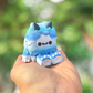 Blue yeti articulated 3D printed figurine