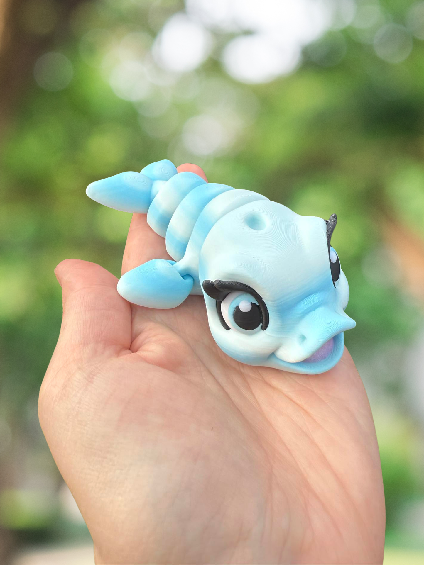 Dolphin 3D printed articulated figurine