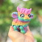 Rainbow cow articulated 3D figurine