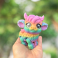 Rainbow cow articulated 3D figurine