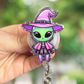 Witch Alien Halloween Badge Reel