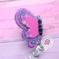 Butterfly badge reel