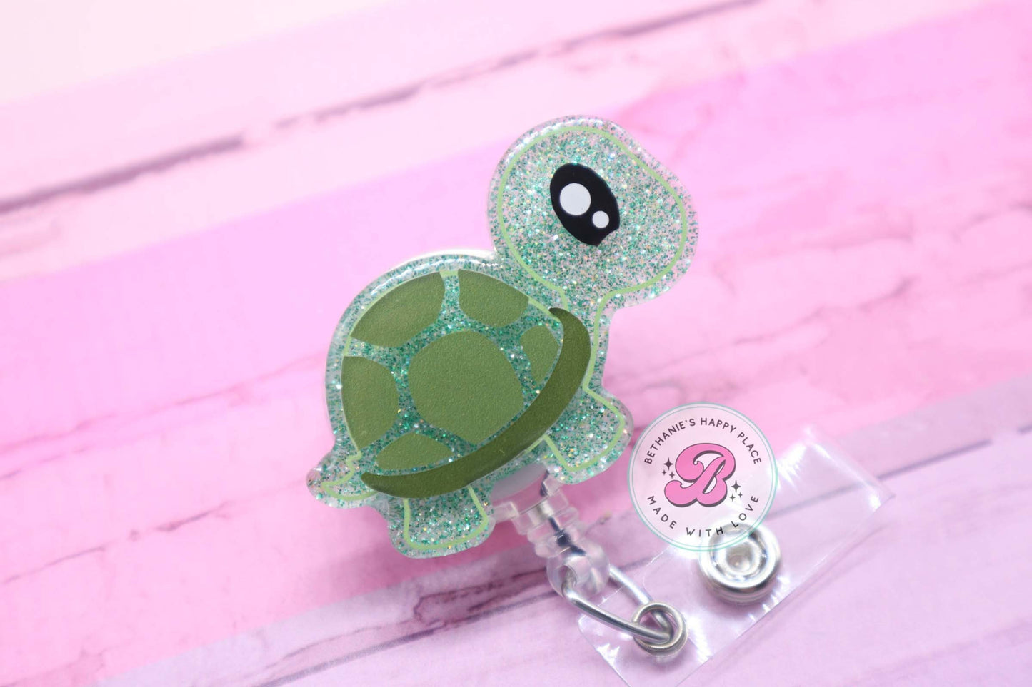 Turtle badge reel
