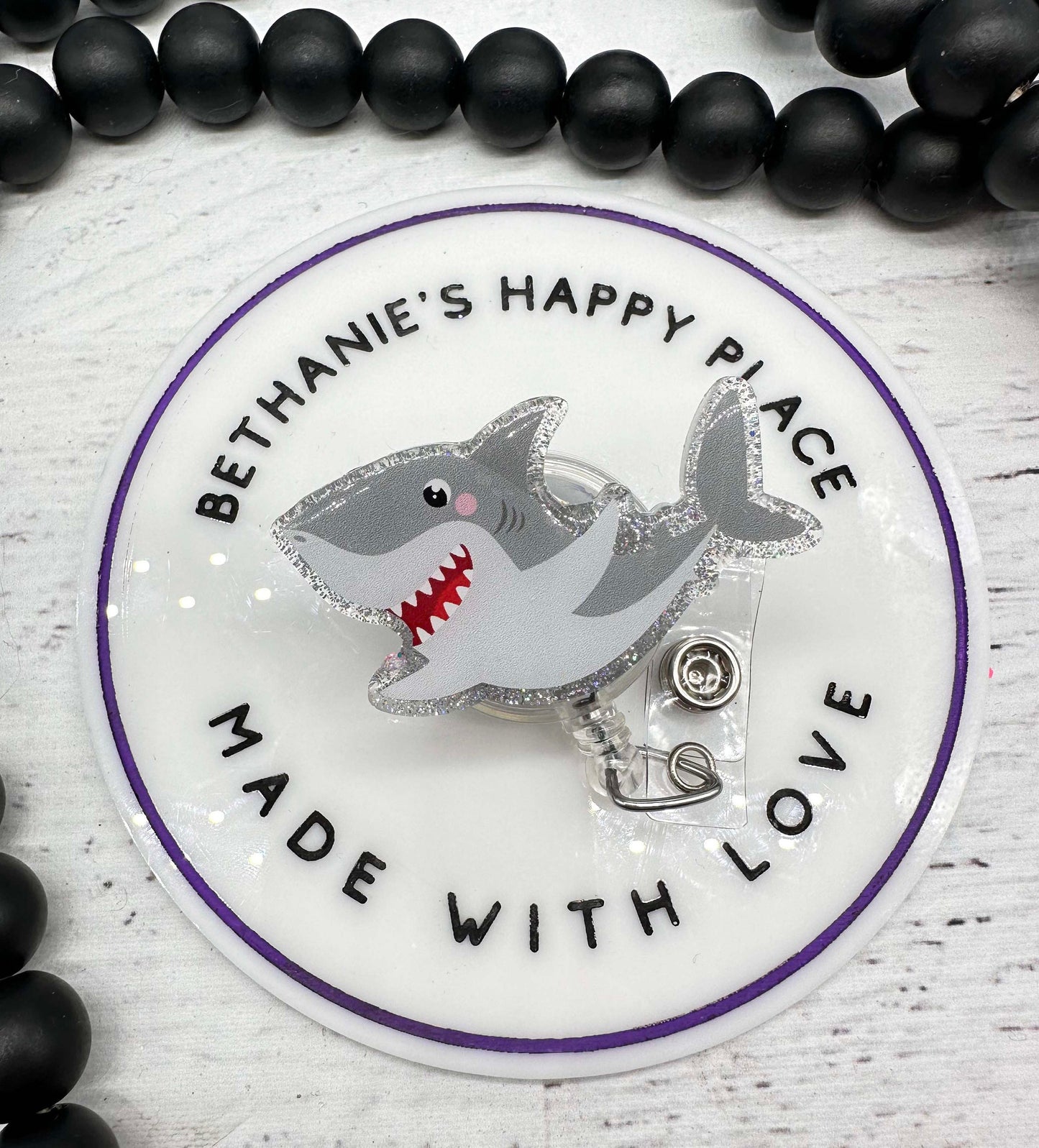 Shark badge holder