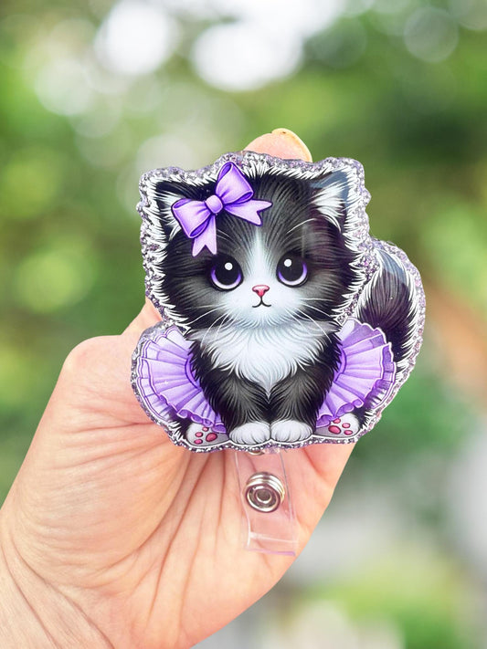 Kitten retractable badge reel